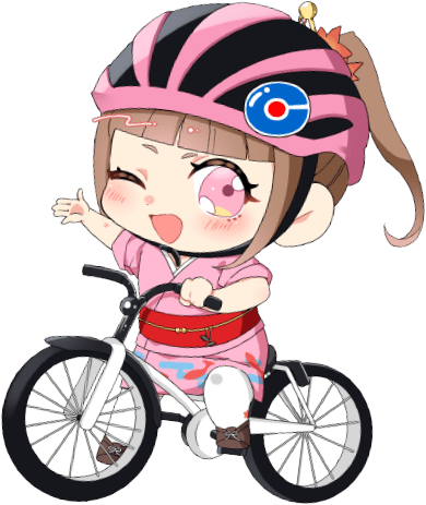 おのチャリマスコットのココ姫ちゃん